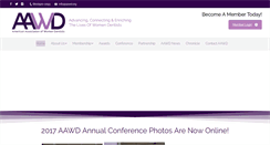 Desktop Screenshot of aawd.org